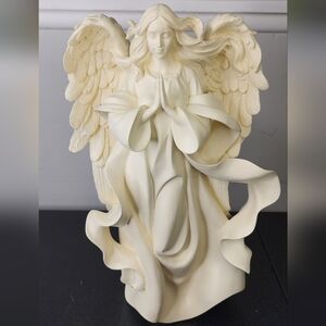 Ivory Angel Figurine Home Art Statue